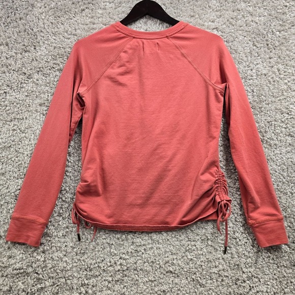Pact Sweatshirt Womens Small Pink Long Sleeve Cinch Pullover Everyday Staple - Picture 8 of 12